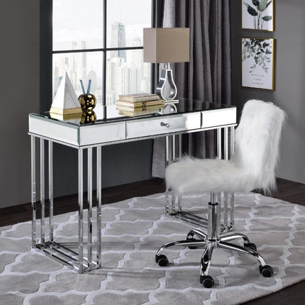 ACME 92979 Critter Writing Desk, Mirrored and Chrome Finish