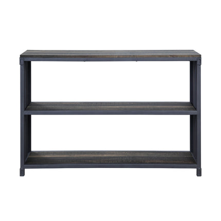ACME 92997 Cargo Bookshelf, Weathered Oak & Gunmetal Finish