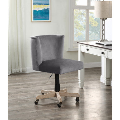 ACME 93073 Cliasca Office Chair, Gray Velvet ACME Furniture