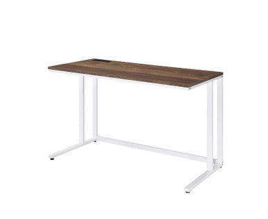 ACME 93094 Tyrese Built-in USB Port Writing Desk, Walnut & White Finish ACME Furniture