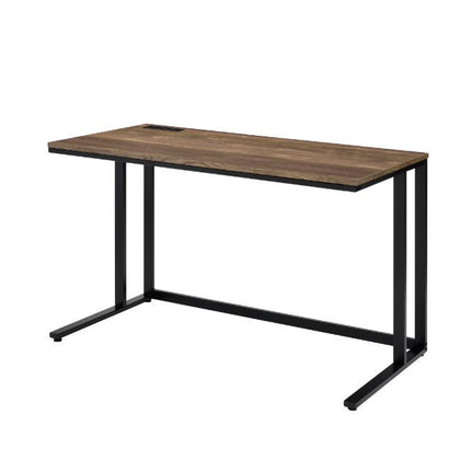 ACME 93096 Tyrese Built-in USB Port Writing Desk, Walnut & Black Finish
