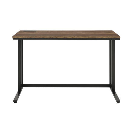 ACME 93096 Tyrese Built-in USB Port Writing Desk, Walnut & Black Finish  3