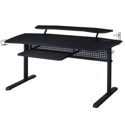 ACME 93132 Vildre Gaming Table with USB Port, Black Finish  1