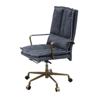 ACME 93165 Tinzud Office Chair, Gray Leather ACME Furniture