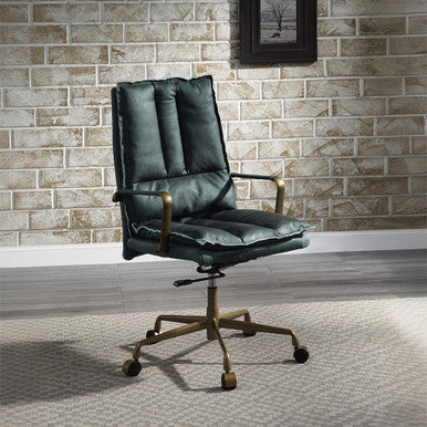 ACME 93166 Tinzud Dark Green Office Chair ACME Furniture
