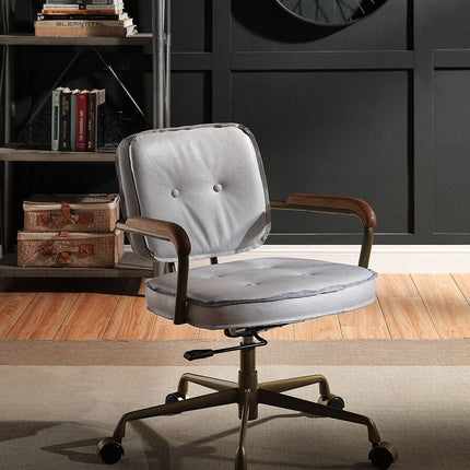 ACME 93172 Siecross White Office Chair  8