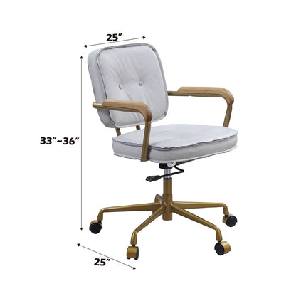 ACME 93172 Siecross White Office Chair  9