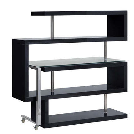 ACME 93177 Buck Ii Black Desk with Shelf  3