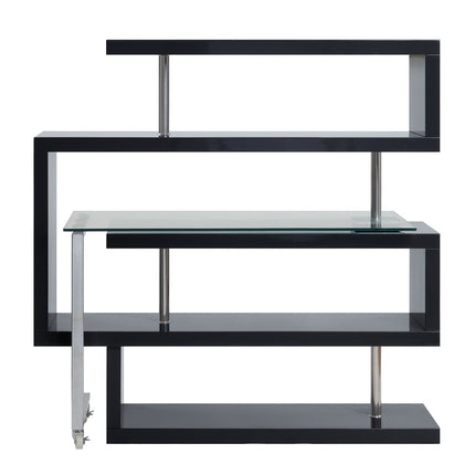 ACME 93177 Buck Ii Black Desk with Shelf  4