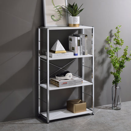 ACME 93192 Tennos White Book Shelf  2