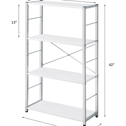 ACME 93192 Tennos White Book Shelf  4