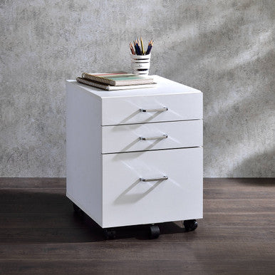 ACME 93194 Tennos White Cabinet ACME Furniture
