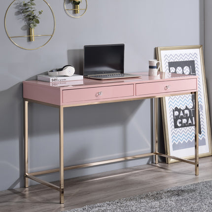ACME 93545 Ottey Pink Office Desk
