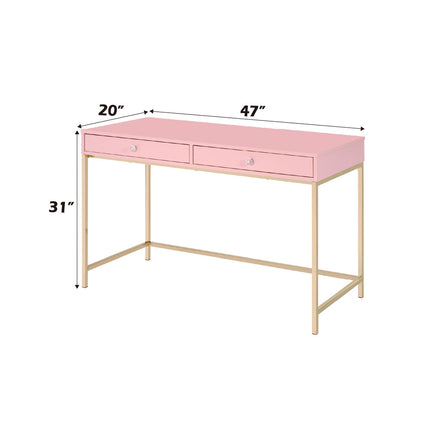 ACME 93545 Ottey Pink Office Desk  6