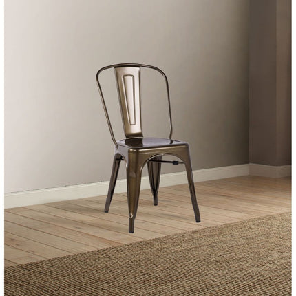 ACME 96255 Jakia Side Chair (Set-2), Bronze