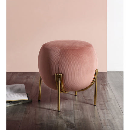 ACME 96446 Spraxis Ottoman, Dusty Rose Corduroy