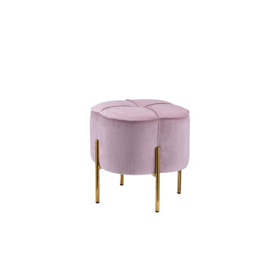 ACME 96462 Bergia Ottoman, Blush Pink Velvet ACME Furniture