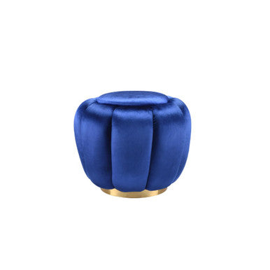 ACME 96464 Heiress Ottoman, Sapphire Blue Velvet ACME Furniture