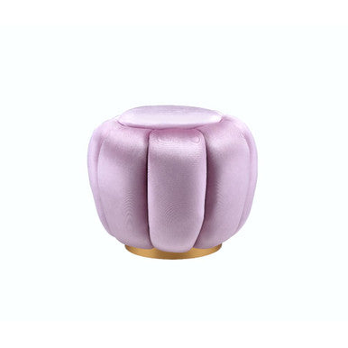 ACME 96465 Heiress Ottoman, Bubblegum Pink Velvet ACME Furniture