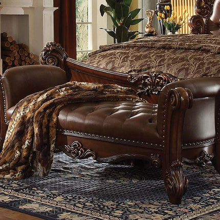 ACME 96490 Vendome Bench, PU & Cherry