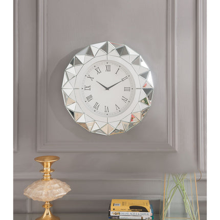 ACME 97046 Nyoka Wall Clock, Mirrored