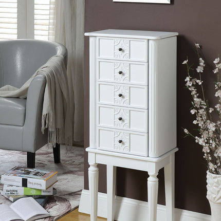 ACME 97167 Tammy Jewelry Armoire, White