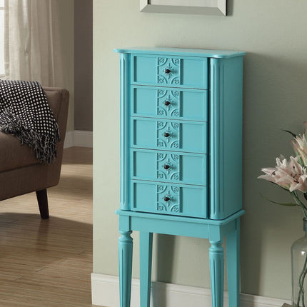 ACME 97170 Tammy Jewelry Armoire, Light Blue