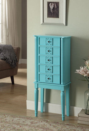 ACME 97170 Tammy Jewelry Armoire, Light Blue ACME Furniture