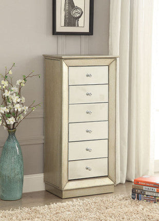 ACME 97172 Talor Jewelry Armoire, Antique Gold ACME Furniture