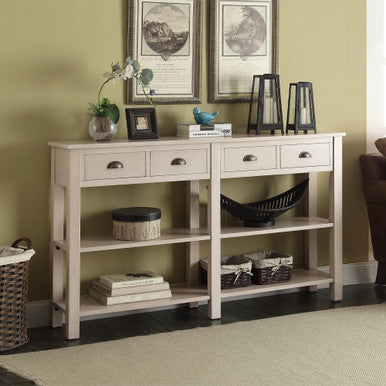 ACME 97249 Galileo Console Table, Cream ACME Furniture