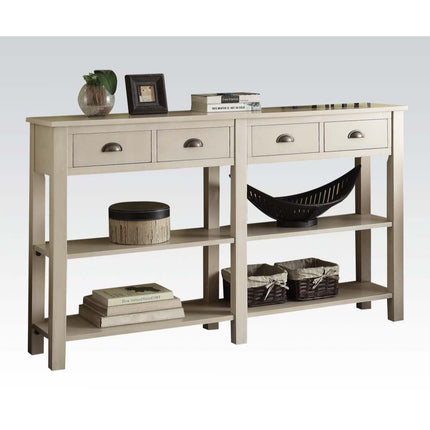 ACME 97250 Galileo Console Table, Cream
