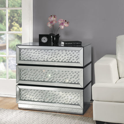 ACME 97310 Nysa Console Table, Mirrored