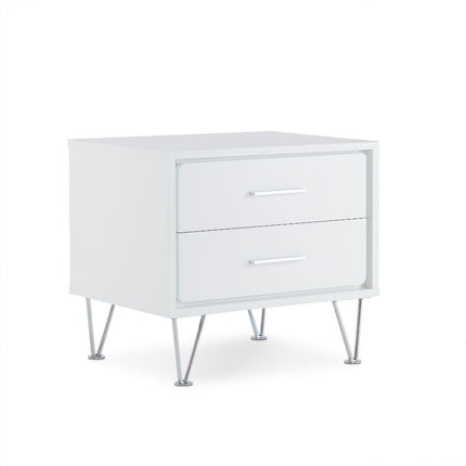 ACME 97332 Deoss Accent Table, White