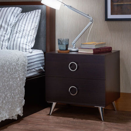 ACME 97336 Elms Accent Table, Espresso