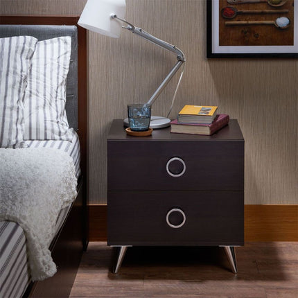 ACME 97336 Elms Accent Table, Espresso