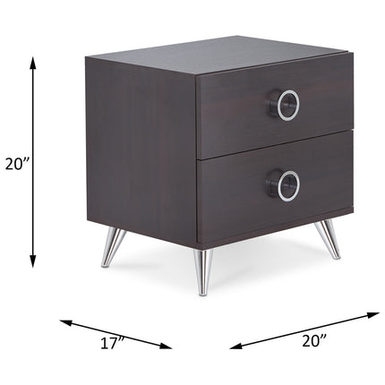ACME 97336 Elms Accent Table, Espresso
