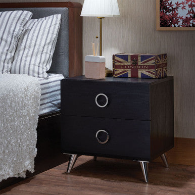 ACME 97338 Elms Accent Table, Black ACME Furniture
