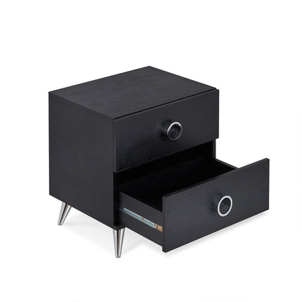 ACME 97338 Elms Accent Table, Black