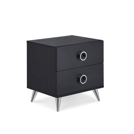 ACME 97338 Elms Accent Table, Black