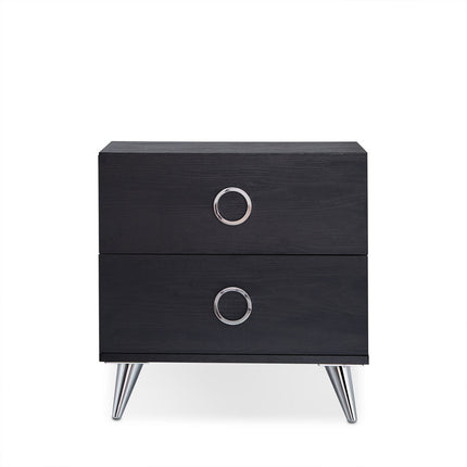 ACME 97338 Elms Accent Table, Black