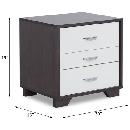 ACME 97342 Eloy Accent Table, White & Black