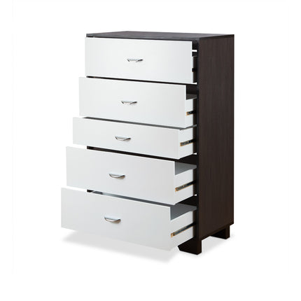 ACME 97368 Eloy Chest, White & Espresso