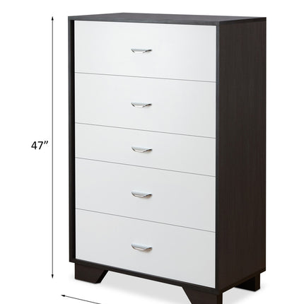 ACME 97368 Eloy Chest, White & Espresso
