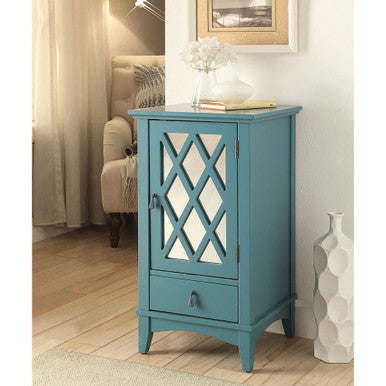 ACME 97380 Ceara Side Table, Teal ACME Furniture