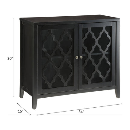 ACME 97382 Ceara Console Table, Black