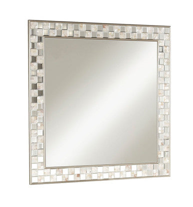 ACME 97388 Nasa Accent Mirror (Wall), Mirrored ACME Furniture