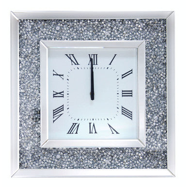 ACME 97395 Noralie Wall Clock, Mirrored ACME Furniture