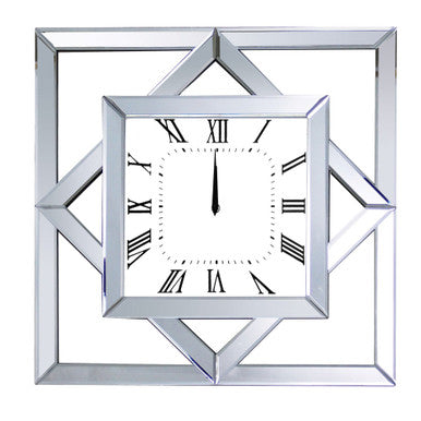 ACME 97397 Mhina Wall Clock, Mirrored ACME Furniture
