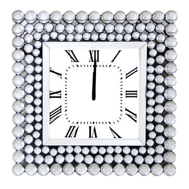ACME 97404 Bione Wall Clock, Mirrored ACME Furniture