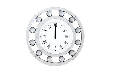 ACME 97405 Boffa Wall Clock, Mirrored ACME Furniture